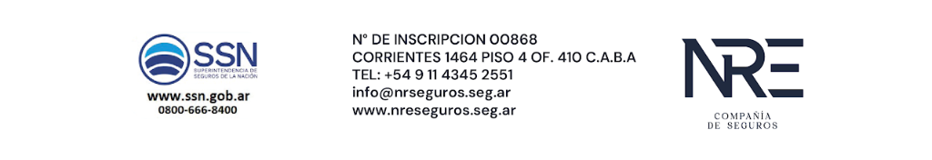 NRE Seguros - Superintendencia de Seguros de la Nación N° 00868